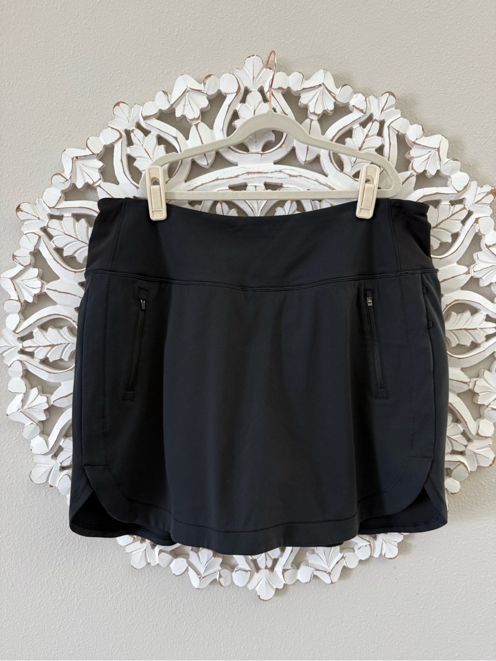 Athleta Black Fairway Golf Skort, Tennis Skirt, Sports, Athletic Black XL